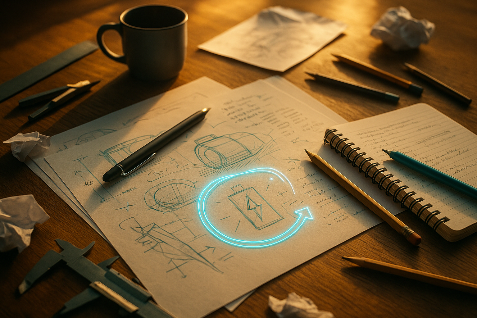 AI-generierte Darstellung von Arbeitsprozessen